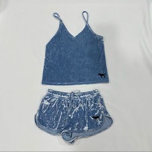 PINK Velvet Pajama Set